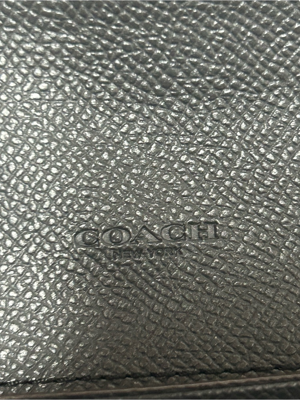 Coach Leopard Print Continental Wallet - Brown/Black/Gray Approx. 8 x - Picture 9 of 16